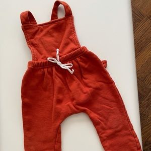 Red romper Knotted Fern